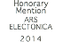 Honorary Mention ARS ELECTONICA 2014
